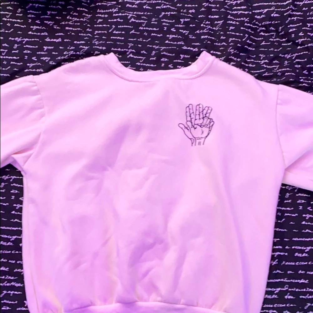 trendy cream crewneck